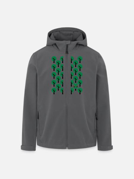 Fairytale - Märchen - Rotkäppchen - Wolf - Grafik - Recycelte Männer Softshell-Jacke von Stanley/Stella - Anthrazit