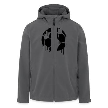 Soccer Graffiti - Recycelte Männer Softshell-Jacke von Stanley/Stella - Anthrazit - Vorne - AI Model Male 185 light (185cm)