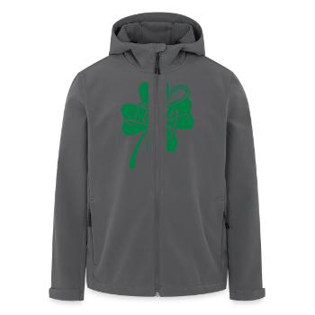 Lucky Shamrock - Recycelte Männer Softshell-Jacke von Stanley/Stella - Anthrazit - Vorne - AI Model Male 185 light (185cm)