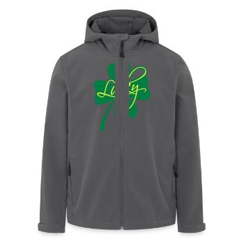 Lucky Shamrock - Recycelte Männer Softshell-Jacke von Stanley/Stella - Anthrazit - Vorne - AI Model Male 185 light (185cm)