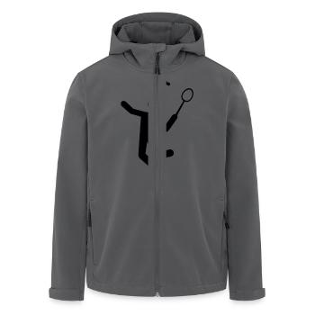 Badminton - Recycelte Männer Softshell-Jacke von Stanley/Stella - Anthrazit - Vorne - AI Model Male 185 light (185cm)