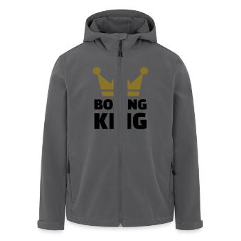 Boxing King - Recycelte Männer Softshell-Jacke von Stanley/Stella - Anthrazit - Vorne - AI Model Male 185 light (185cm)