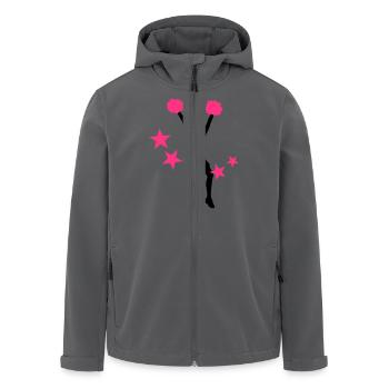 Cheerleader - Recycelte Männer Softshell-Jacke von Stanley/Stella - Anthrazit - Vorne - AI Model Male 185 light (185cm)