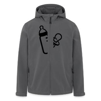 Baby - Recycelte Männer Softshell-Jacke von Stanley/Stella - Anthrazit - Vorne - AI Model Male 185 light (185cm)