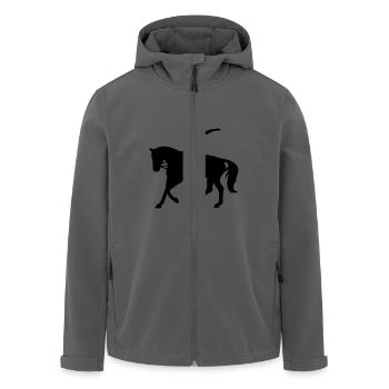 Voltigieren Sprung - Recycelte Männer Softshell-Jacke von Stanley/Stella - Anthrazit - Vorne - AI Model Male 185 light (185cm)