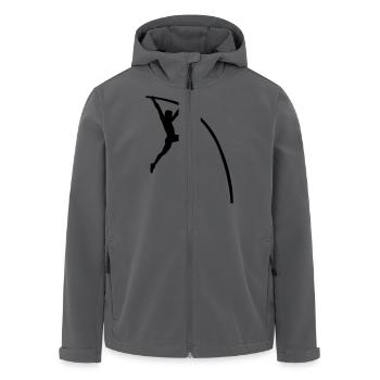 Stabhochsprung - Recycelte Männer Softshell-Jacke von Stanley/Stella - Anthrazit - Vorne - AI Model Male 185 light (185cm)