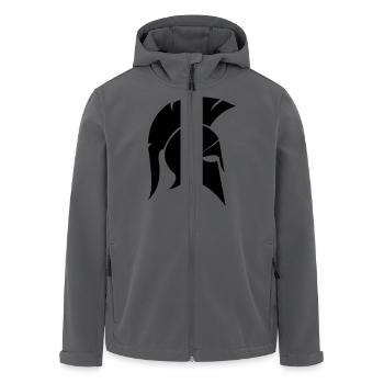 sparta_helm_001 - Recycelte Männer Softshell-Jacke von Stanley/Stella - Anthrazit - Vorne - AI Model Male 185 light (185cm)