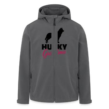 Husky - Recycelte Männer Softshell-Jacke von Stanley/Stella - Anthrazit - Vorne - AI Model Male 185 light (185cm)