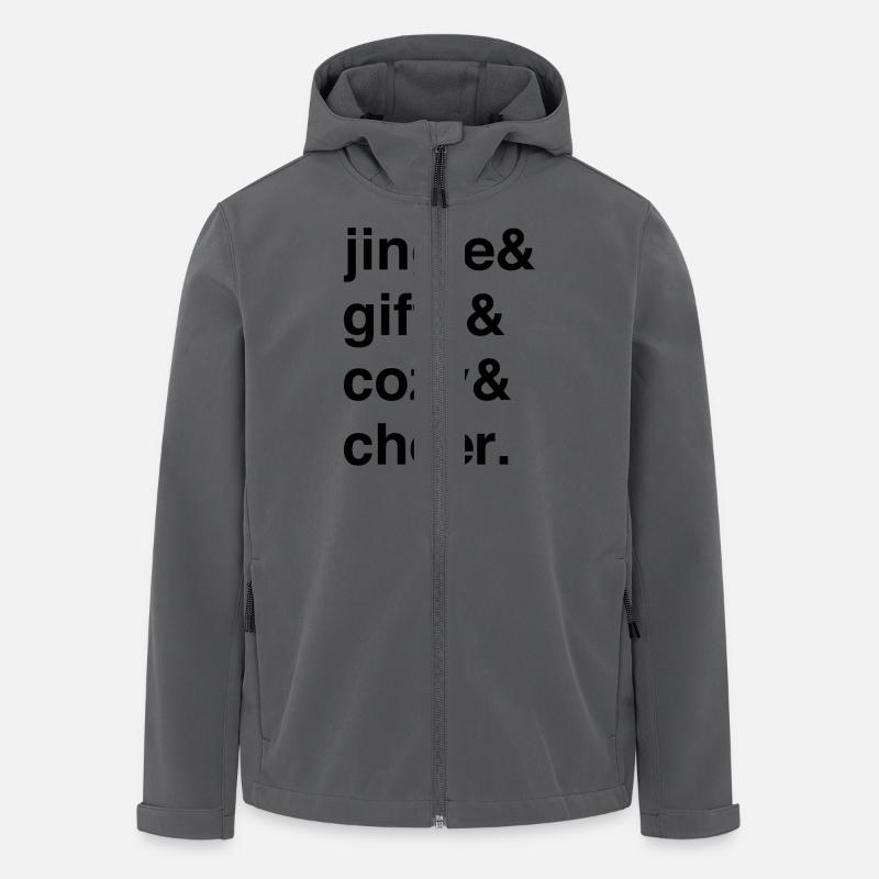 Jingle with Festive Warmth - Recycelte Männer Softshell-Jacke von Stanley/Stella - Anthrazit