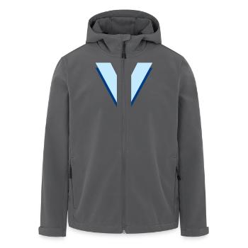 Pop und moderner blauer Buchstabe y - Recycelte Männer Softshell-Jacke von Stanley/Stella - Anthrazit - Vorne - AI Model Male 185 light (185cm)