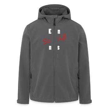 Einen Scheiß muss Ich - Recycelte Männer Softshell-Jacke von Stanley/Stella - Anthrazit - Vorne - AI Model Male 185 light (185cm)