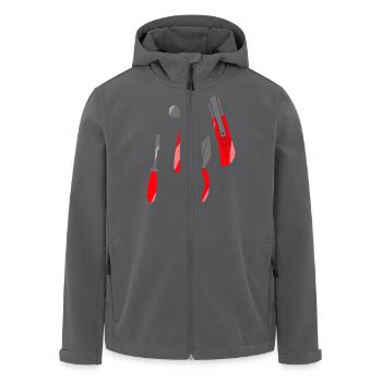 Handwerker sucht Werkzeug Design - Recycelte Männer Softshell-Jacke von Stanley/Stella - Anthrazit - Vorne - AI Model Male 185 light (185cm)