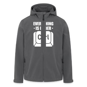 Alles steht unter Ctrl – Fachhumor für die IT-PR - Recycelte Männer Softshell-Jacke von Stanley/Stella - Anthrazit - Vorne - AI Model Male 185 light (185cm)
