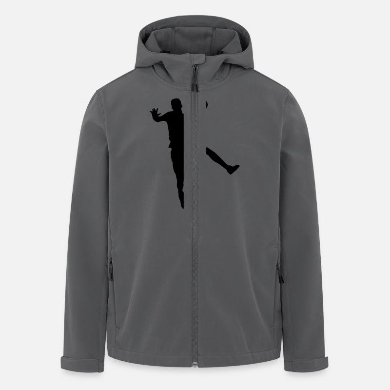 handball - Recycelte Männer Softshell-Jacke von Stanley/Stella - Anthrazit