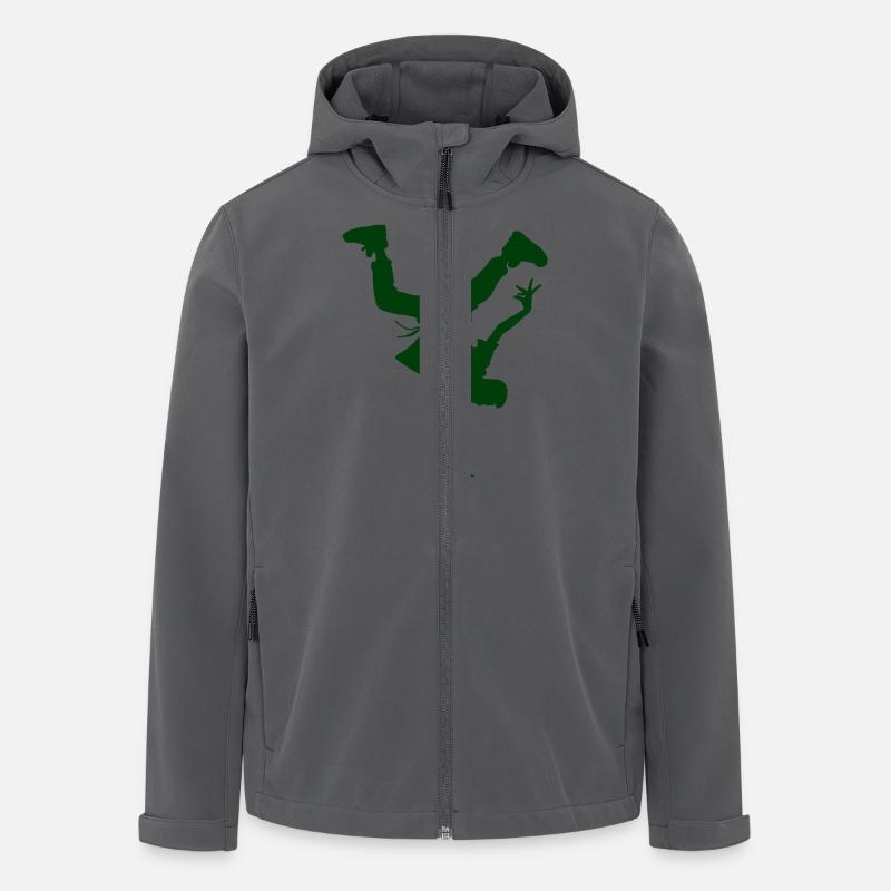 breakdance - Recycelte Männer Softshell-Jacke von Stanley/Stella - Anthrazit