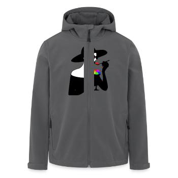 Haute Glace - Recycelte Männer Softshell-Jacke von Stanley/Stella - Anthrazit - Vorne - AI Model Male 185 light (185cm)