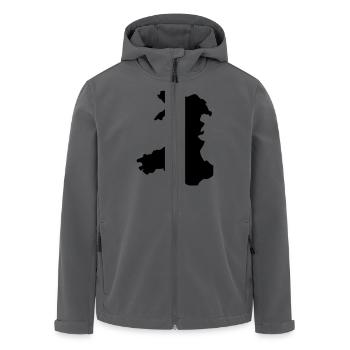 Wales - Recycelte Männer Softshell-Jacke von Stanley/Stella - Anthrazit - Vorne - AI Model Male 185 light (185cm)