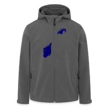 Norwegen - Recycelte Männer Softshell-Jacke von Stanley/Stella - Anthrazit - Vorne - AI Model Male 185 light (185cm)