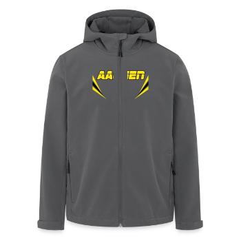 Aachen Vector - Recycelte Männer Softshell-Jacke von Stanley/Stella - Anthrazit - Vorne - AI Model Male 185 light (185cm)