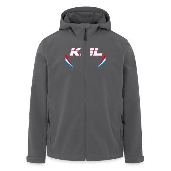 Kiel Vector - Recycelte Männer Softshell-Jacke von Stanley/Stella - Anthrazit - Vorne - AI Model Male 185 light (185cm)