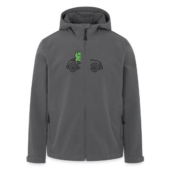 Frosch im Auto - Recycelte Männer Softshell-Jacke von Stanley/Stella - Anthrazit - Vorne - AI Model Male 185 light (185cm)
