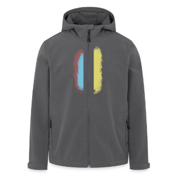 Maler - Recycelte Männer Softshell-Jacke von Stanley/Stella - Anthrazit - Vorne - AI Model Male 185 light (185cm)