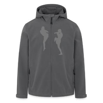 martial art - Recycelte Männer Softshell-Jacke von Stanley/Stella - Anthrazit - Vorne - AI Model Male 185 light (185cm)