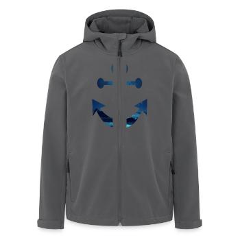 Nordpol Anker - Recycelte Männer Softshell-Jacke von Stanley/Stella - Anthrazit - Vorne - AI Model Male 185 light (185cm)