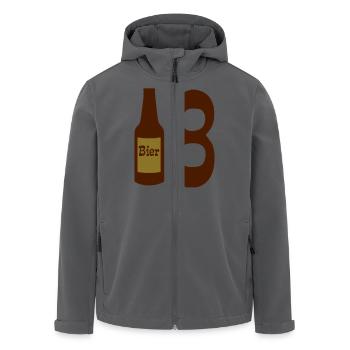 18 - Recycelte Männer Softshell-Jacke von Stanley/Stella - Anthrazit - Vorne - AI Model Male 185 light (185cm)
