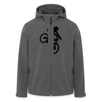 downhill - Recycelte Männer Softshell-Jacke von Stanley/Stella - Anthrazit - Vorne - AI Model Male 185 light (185cm)