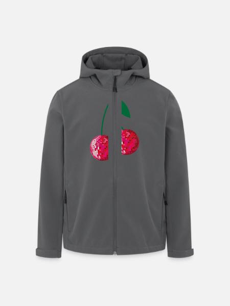 Disco-Kirschen - Recycelte Männer Softshell-Jacke von Stanley/Stella - Anthrazit