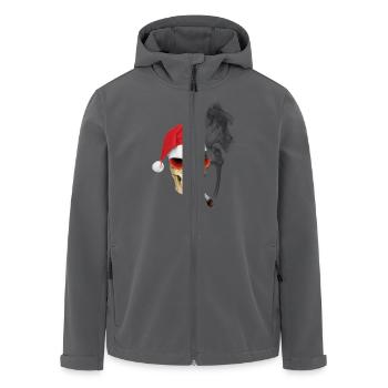 CHRISTMAS SKULL - Recycelte Männer Softshell-Jacke von Stanley/Stella - Anthrazit - Vorne - AI Model Male 185 light (185cm)