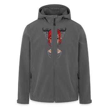 Dämon - Recycelte Männer Softshell-Jacke von Stanley/Stella - Anthrazit - Vorne - AI Model Male 185 light (185cm)