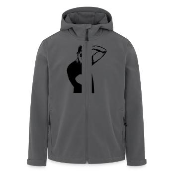 Photographer Silhouette - Recycelte Männer Softshell-Jacke von Stanley/Stella - Anthrazit - Vorne - AI Model Male 185 light (185cm)