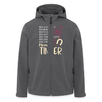 TINKER - mein - Recycelte Männer Softshell-Jacke von Stanley/Stella - Anthrazit - Vorne - AI Model Male 185 light (185cm)