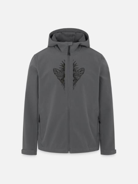 Stag Beetle - Einfarbig - Recycelte Männer Softshell-Jacke von Stanley/Stella - Anthrazit