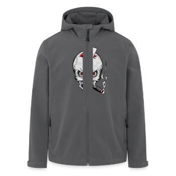 skull poker - Recycelte Männer Softshell-Jacke von Stanley/Stella - Anthrazit - Vorne - AI Model Male 185 light (185cm)