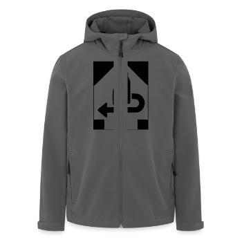 Pfandsymbol - Recycelte Männer Softshell-Jacke von Stanley/Stella - Anthrazit - Vorne - AI Model Male 185 light (185cm)