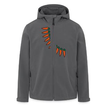 carrots - Recycelte Männer Softshell-Jacke von Stanley/Stella - Anthrazit - Vorne - AI Model Male 185 light (185cm)