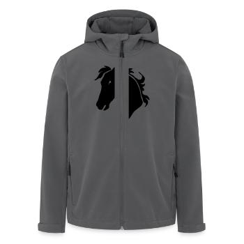 Pferdekopf - Recycelte Männer Softshell-Jacke von Stanley/Stella - Anthrazit - Vorne - AI Model Male 185 light (185cm)