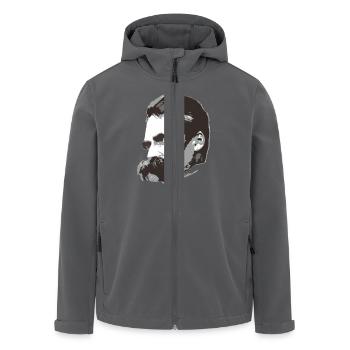 Nietzsche (3farbig) - Recycelte Männer Softshell-Jacke von Stanley/Stella - Anthrazit - Vorne - AI Model Male 185 light (185cm)