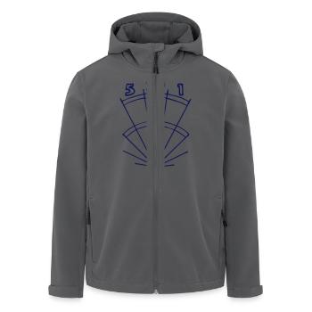 Dartboard Tops (ID: 010004) - Recycelte Männer Softshell-Jacke von Stanley/Stella - Anthrazit - Vorne - AI Model Male 185 light (185cm)