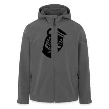 BEMBEL | Frankfurt Motive - Recycelte Männer Softshell-Jacke von Stanley/Stella - Anthrazit - Vorne - AI Model Male 185 light (185cm)
