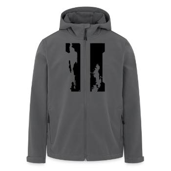 N - Buchstabe - Recycelte Männer Softshell-Jacke von Stanley/Stella - Anthrazit - Vorne - AI Model Male 185 light (185cm)