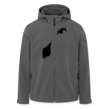 Norwegen - Recycelte Männer Softshell-Jacke von Stanley/Stella - Anthrazit - Vorne - AI Model Male 185 light (185cm)