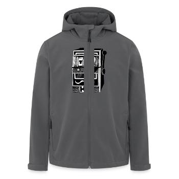 Einarmiger Bandit - Recycelte Männer Softshell-Jacke von Stanley/Stella - Anthrazit - Vorne - AI Model Male 185 light (185cm)