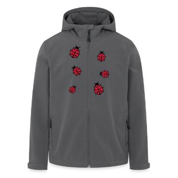 Kleiner Marienkäfer - Recycelte Männer Softshell-Jacke von Stanley/Stella - Anthrazit - Vorne - AI Model Male 185 light (185cm)