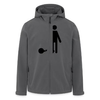 Hochzeit - Recycelte Männer Softshell-Jacke von Stanley/Stella - Anthrazit - Vorne - AI Model Male 185 light (185cm)