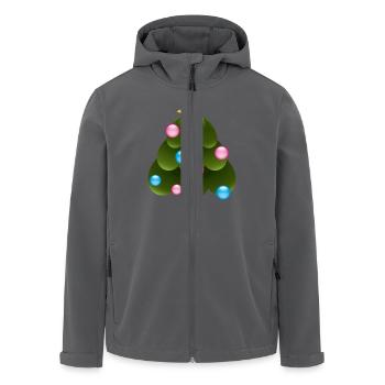 Smiley Christmas Tree - Recycelte Männer Softshell-Jacke von Stanley/Stella - Anthrazit - Vorne - AI Model Male 185 light (185cm)