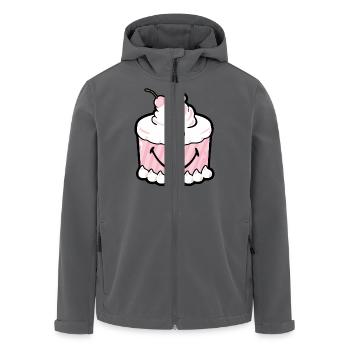 Smiley Cake - Recycelte Männer Softshell-Jacke von Stanley/Stella - Anthrazit - Vorne - AI Model Male 185 light (185cm)